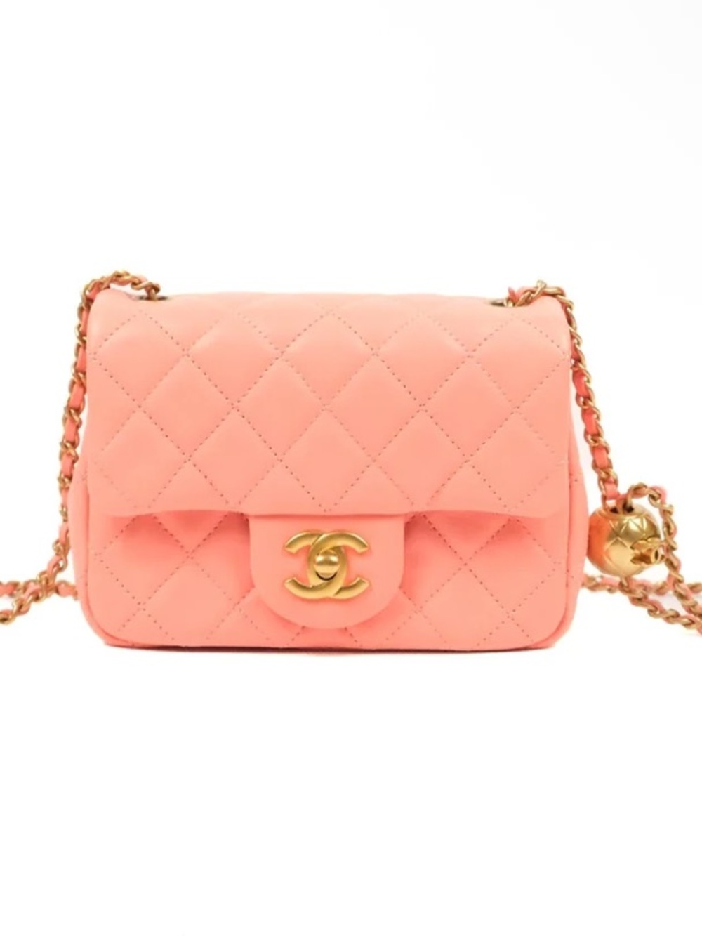 CHANEL Mini Square Pearl Crush Flap Bag